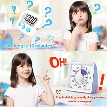 Secura Visual Timer for Kids and Adults Time Management