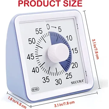 Secura Visual Timer for Kids and Adults Time Management