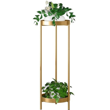 Fashionoda 30" Plant Stand, 2 Tier Metal Flower Plants Holder with 2 Removable Display for Indoor or...