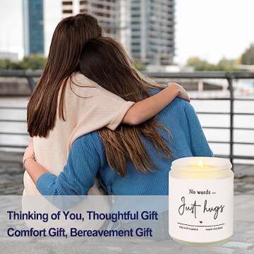 Shqiueos Sympathy Candle - Comforting Grief Gift
