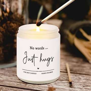 Shqiueos Sympathy Candle - Comforting Grief Gift