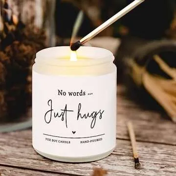 Shqiueos Sympathy Candle - Comforting Grief Gift