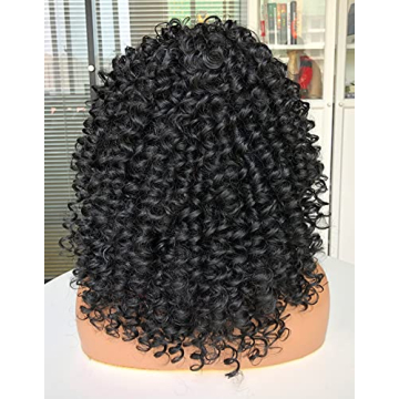 Afro Short Curly Wig with Bangs for Black Women