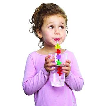 Spelly Straws Interactive Straw - Multi-Colour