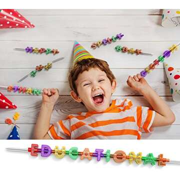 Spelly Straws Interactive Straw - Multi-Colour