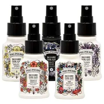 Poo-Pourri Set of 5 Great Scents for Odor Control