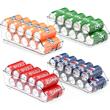 Space-Saving Simple Houseware Soda Can Organizer Set of 4