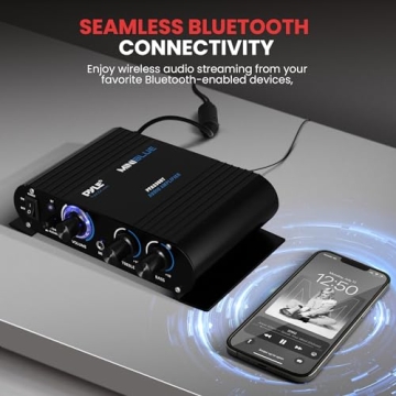 Pyle Home PFA330BT Compact Bluetooth Audio Amplifier