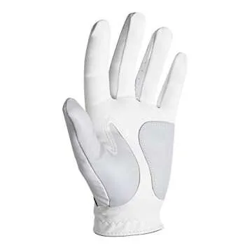 FootJoy Men's WeatherSof 2-Pack Prior Generation Golf Glove White Cadet Medium, Worn on Left Hand