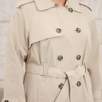 Stylish London Fog Women's Double-Breasted Trench Coat