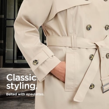 Stylish London Fog Women's Double-Breasted Trench Coat