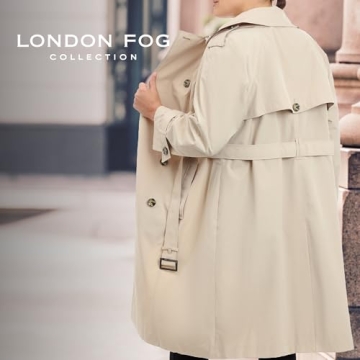 Stylish London Fog Women's Double-Breasted Trench Coat