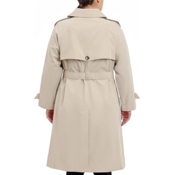 Stylish London Fog Women's Double-Breasted Trench Coat
