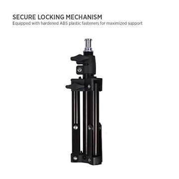 Fovitec 2-Light Table Top Fluorescent Lighting Kit, 6" Reflectors, 30W Bulbs and 15" Light Stands for Product Photography, and Video Production