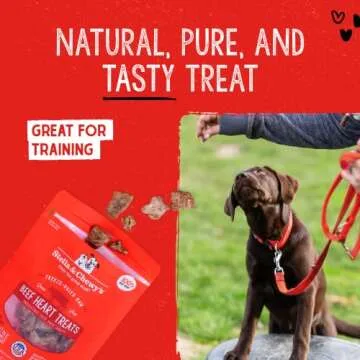 Stella & Chewy's Freeze-Dried Raw Single Ingredient Beef Heart Treats, 3 oz. Bag
