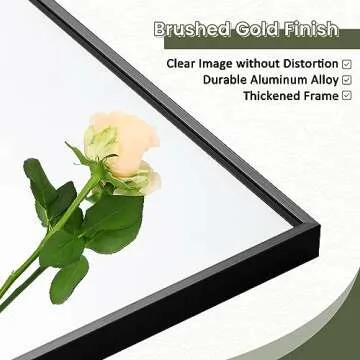 NicBex Full Length Mirror with Stand, 56"x19" Aluminum Alloy Frame Floor Mirror, Black, Shatter-Proof Glass - Free Standing, Leaning Against Wall or Wall-Mounted, for Bedroom Living Room Dressing Room