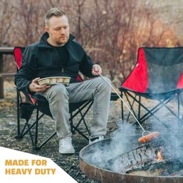 MalloMe Extra Long Smores Sticks - Perfect for Camping Fun