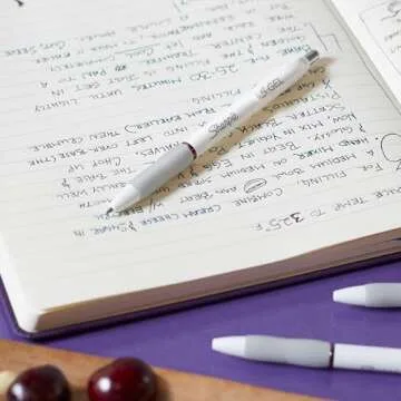 Sharpie S-Gel Pens, Fashion Barrel Gel Ink Pens, Pearl White Body, Medium Point Pens (0.7Mm), Writing Pens, Coloring Pens, Gel Pens For Journaling, Bold Jewel Color Assortment, 4 Count