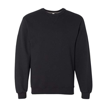 Fruit of the Loom Adult 7.2 oz. SofSpun® Crewneck Sweatshirt 2XL BLACK - Comfort and Style Combined