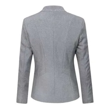 YUNCLOS Women's 2 Piece Business Skirt Suit Set - Slim Fit Blazer