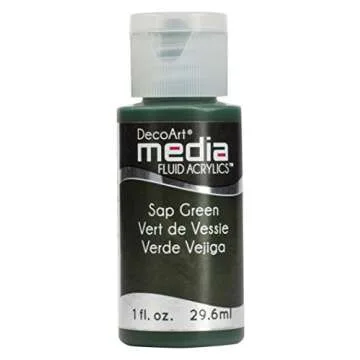 Deco Art Media Fluid Acrylic Paint, 1-Ounce, Sap Green