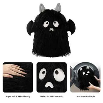 Ashler Halloween Ghost Pillows, Ghost Shaped Throw Pillow for Happy Halloween Decorative, Cute Spooky Ghost Cushion Gifts, Black Halloween Pillows, 10.5 X 14 Inches