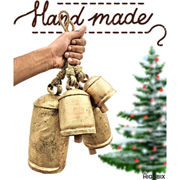 Giant Handmade Vintage Harmony Cow Bells for Decor