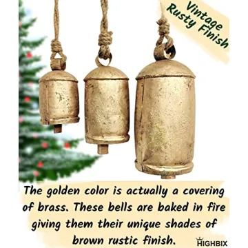 Giant Handmade Vintage Harmony Cow Bells for Decor