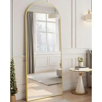 DMWOODFL Elegance Gold Arched Full-Length Mirror - 68 x 26