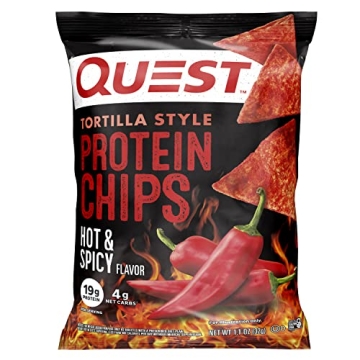 Quest Protein Chips Hot & Spicy 19g Protein 4g Net Carbs