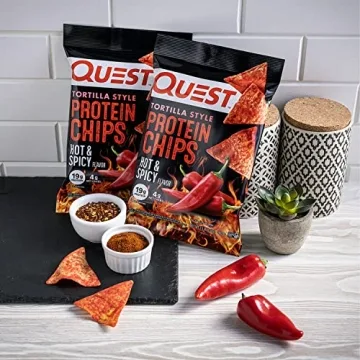 Quest Protein Chips Hot & Spicy 19g Protein 4g Net Carbs