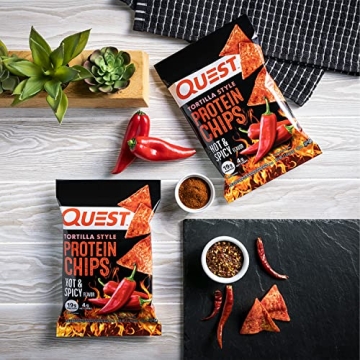 Quest Protein Chips Hot & Spicy 19g Protein 4g Net Carbs