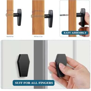 Gothvanity Coffin Cabinet Knobs 8 Pack - Gothic Decor Knobs for Kitchen Cabinet, Drawer Pull, Dresser and Cupboard Handle - Wood- 2.6 x 1.3 Inches - Black