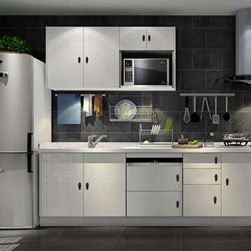 Gothvanity Coffin Cabinet Knobs 8 Pack - Gothic Decor Knobs for Kitchen Cabinet, Drawer Pull, Dresser and Cupboard Handle - Wood- 2.6 x 1.3 Inches - Black