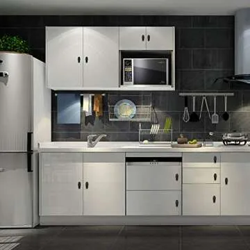 Gothvanity Coffin Cabinet Knobs 8 Pack - Gothic Decor Knobs for Kitchen Cabinet, Drawer Pull, Dresser and Cupboard Handle - Wood- 2.6 x 1.3 Inches - Black