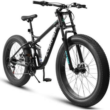 Full Suspension Mountain Bike: 21 Speeds & Dual Disc Brake