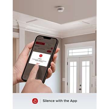 X-Sense Smart Smoke Detector Fire Alarm with Advanced Photoelectric Sensor, Wi-Fi Smoke Detector, App Notifications with Optional 24/7 Professional Monitoring Service, XS03-WX, 3-Pack