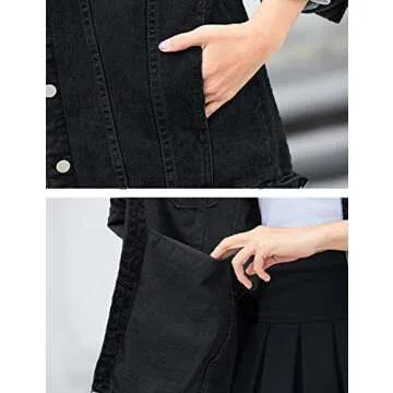 Omoone Women's Oversized Denim Jacket for Casual Style