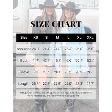 Omoone Women's Oversized Denim Jacket for Casual Style