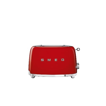 Smeg 2 Slice Toaster with Sandwich Rack Combo in Red
