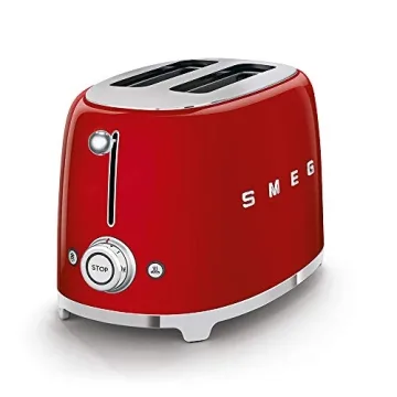 Smeg 2 Slice Toaster with Sandwich Rack Combo in Red