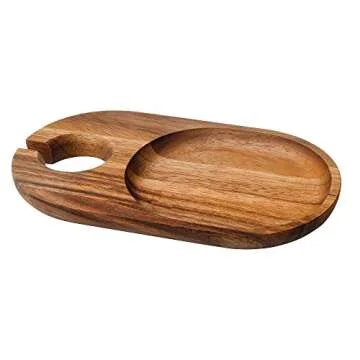 Elegant Ironwood Gourmet Cocktail Plates Set for Parties