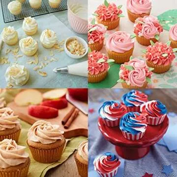 Large Piping Cakes Decoration Set Nozzles Tips Piping Kit for Pastry Cupcakes Cakes Cookies Decorating Stainless Steel Kitchen Gadgets Decor (5 Pieces/set)