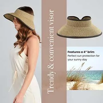 Stylish Ultrabraid Large Brim Visor for Women
