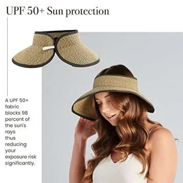 Stylish Ultrabraid Large Brim Visor for Women