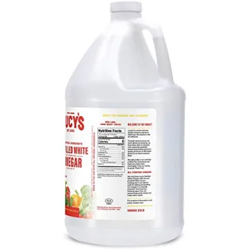 Lucy's Family Owned - Natural Distilled White Vinegar, 1 Gallon (128 oz) - 5% Acidity (White Vinegar, 1 Gallon (128 fl oz.))