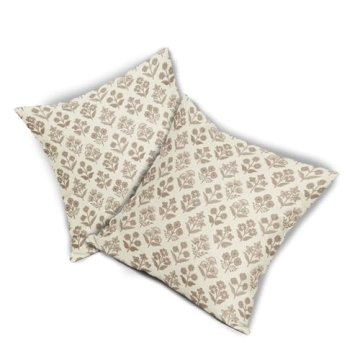 Sivirary Vintage Brown Floral Pillow Covers Set of 2