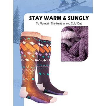 OutdoorMaster Unisex Ski Socks for All Winter Adventures