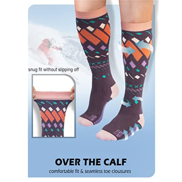 OutdoorMaster Unisex Ski Socks for All Winter Adventures
