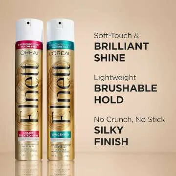 L'Oreal Elnett Satin Hairspray Unscented 11oz Pack 2